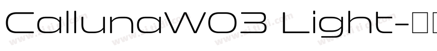 CallunaW03 Light字体转换